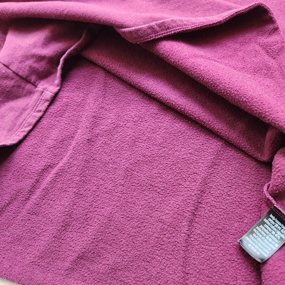 Victoria's Secret Sport Purple Burgundy Sweatshirt Silver Logo Womens Large - Picture 10 of 10